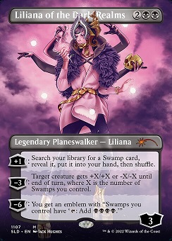 Liliana of the Dark Realms Secret Lair Drop - If Looks Could Kill Art